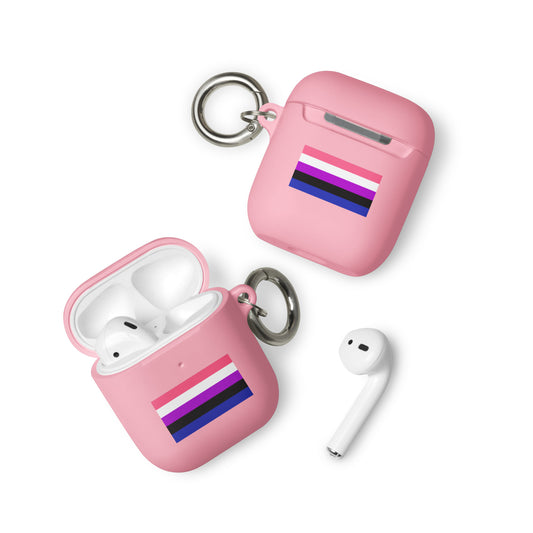 Genderfluid Pride Rubber Case for Apple AirPods Pink AirPods rubber-case-for-airpods-pink-airpods-front-64ae0d1d3aae0 AirPods Case