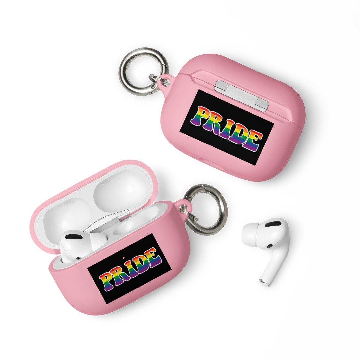 LGBTQ Pride Rubber Case for Apple AirPods - Pride Pink AirPods Pro Pride rubber-case-for-airpods-pink-airpods-pro-front-64adeb68e73e9