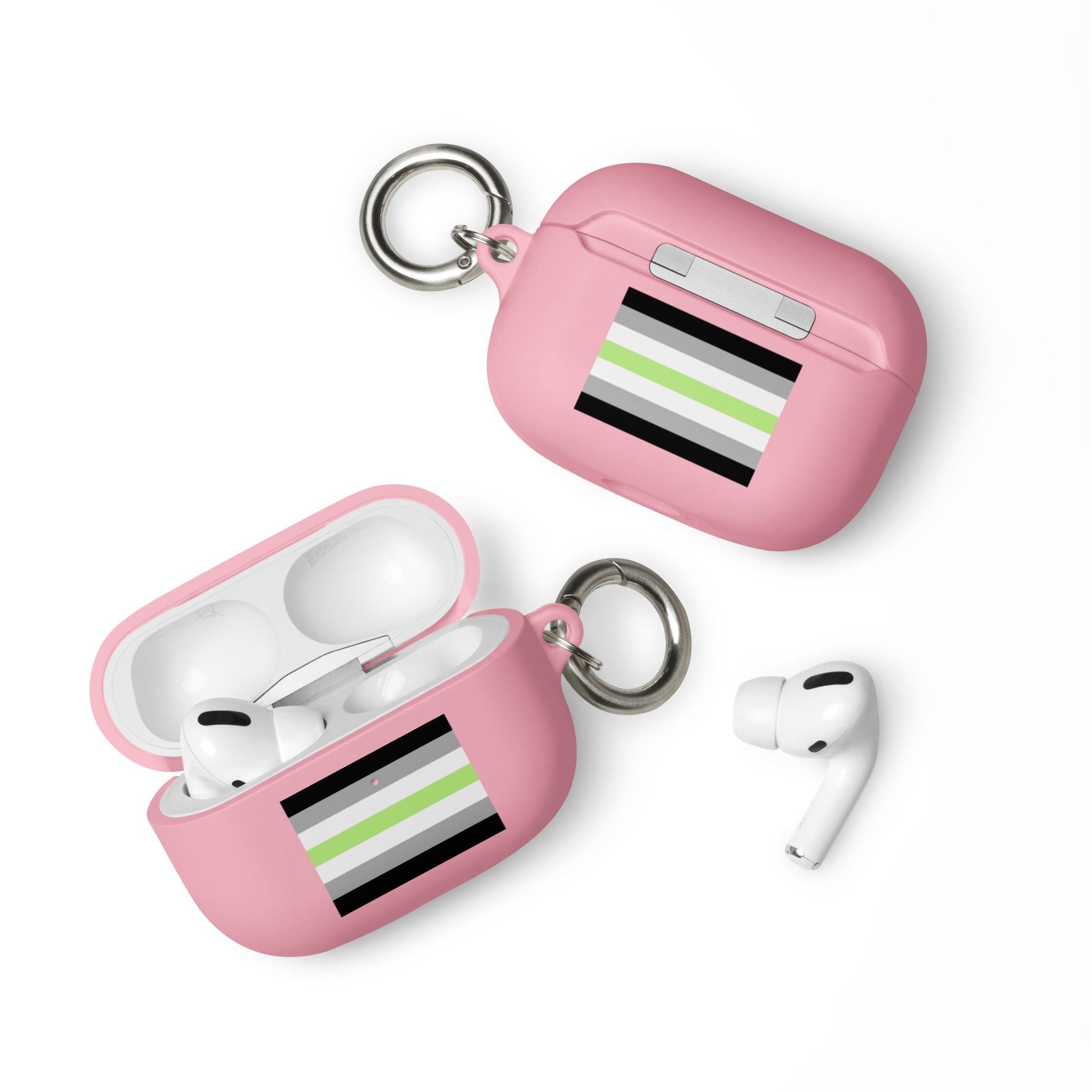 Agender Pride Case for Apple AirPods and Pro Pink AirPods Pro Agender rubber-case-for-airpods-pink-airpods-pro-front-64adeba43b692