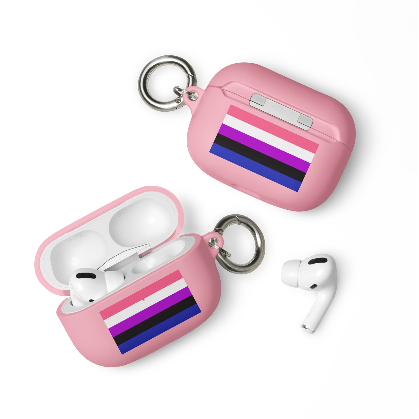 Genderfluid Pride Rubber Case for Apple AirPods Pink AirPods Pro rubber-case-for-airpods-pink-airpods-pro-front-64ae0d1d3abd9