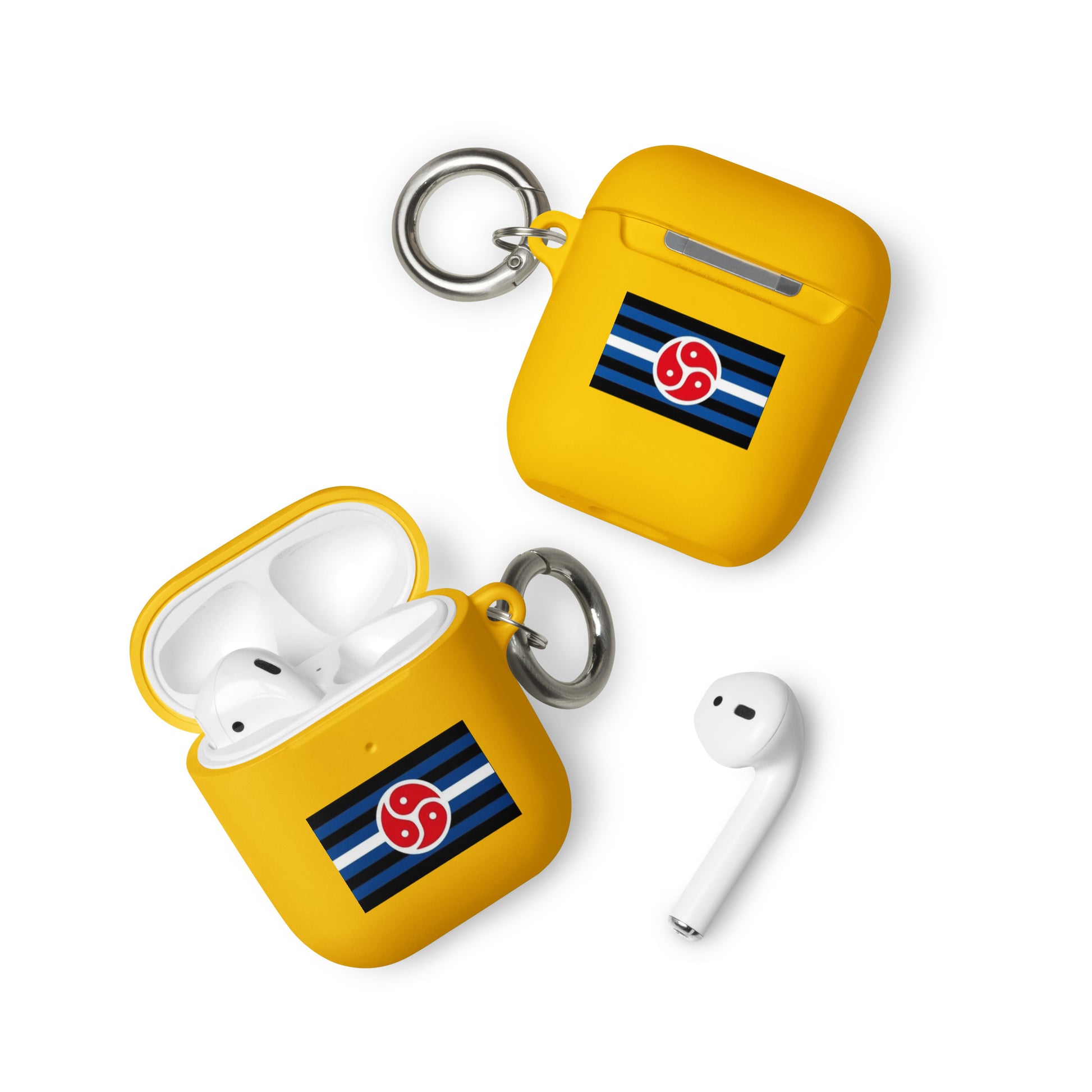 BDSM Pride Flag Rubber Case for AirPods Yellow AirPods rubber-case-for-airpods-yellow-airpods-front-64add9d701a7e