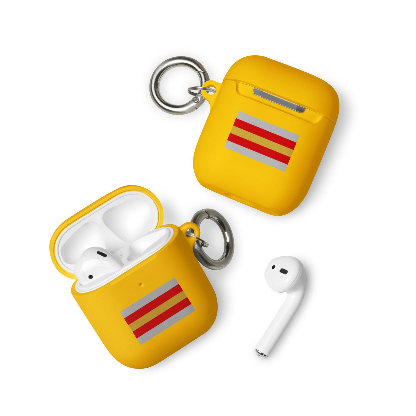 Proculsexual Pride Flag Rubber Case for Apple AirPods Yellow AirPods Proculsexual rubber-case-for-airpods-yellow-airpods-front-64adeb359074c