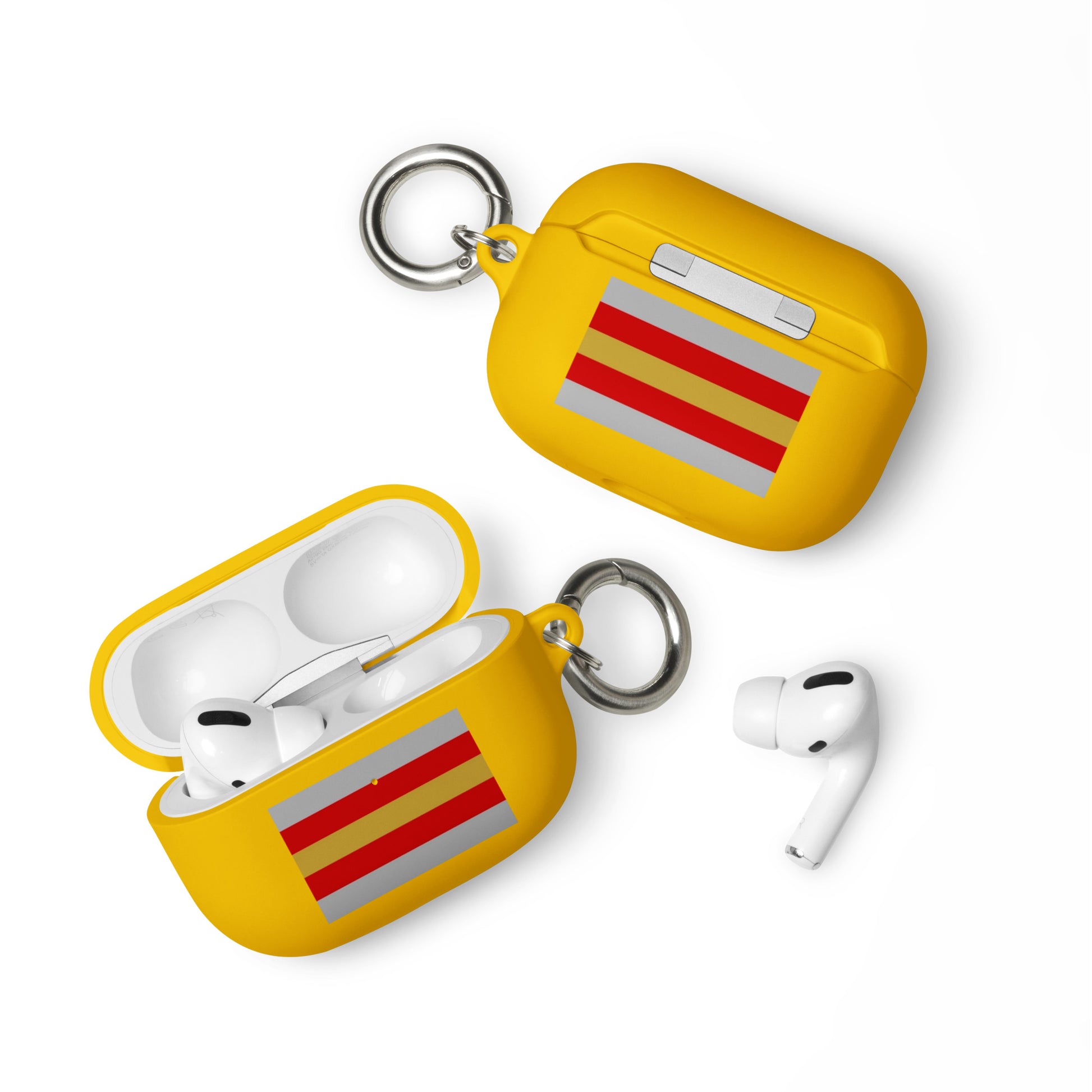 Proculsexual Pride Flag Rubber Case for Apple AirPods Yellow AirPods Pro Proculsexual rubber-case-for-airpods-yellow-airpods-pro-front-64adeb359081d