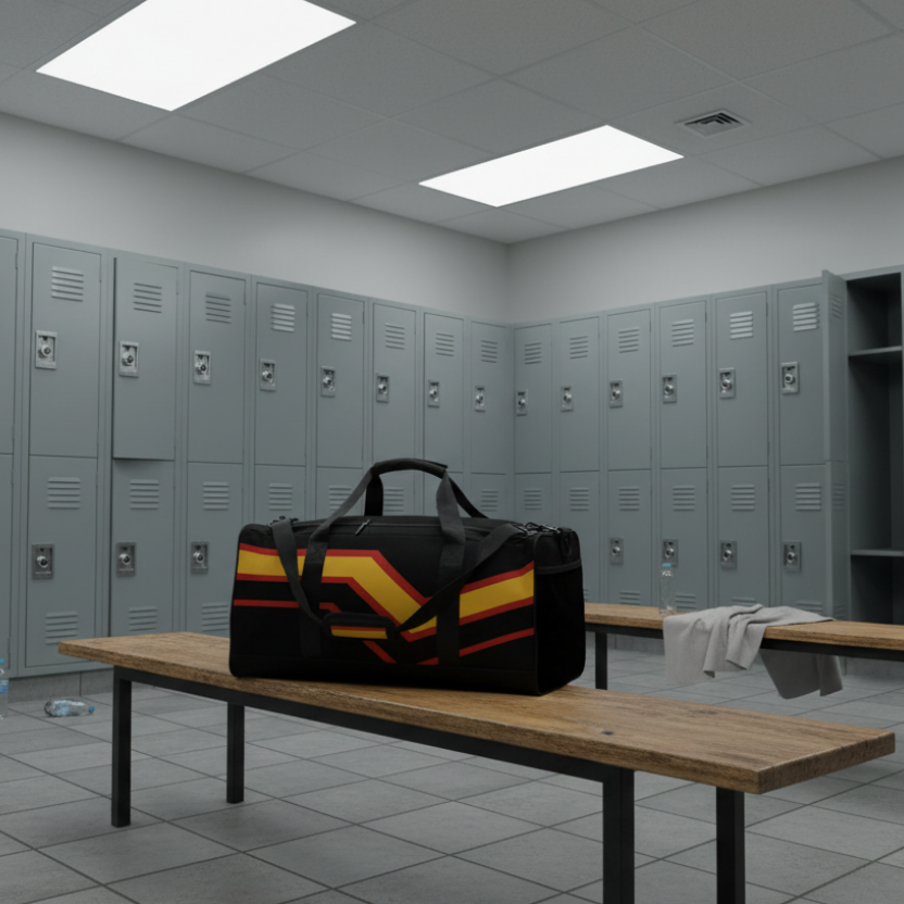 Rubber Latex Pride Flag Weekender Duffel Bag rubber-latex-pride-flag-weekender-duffel-bag-right-front