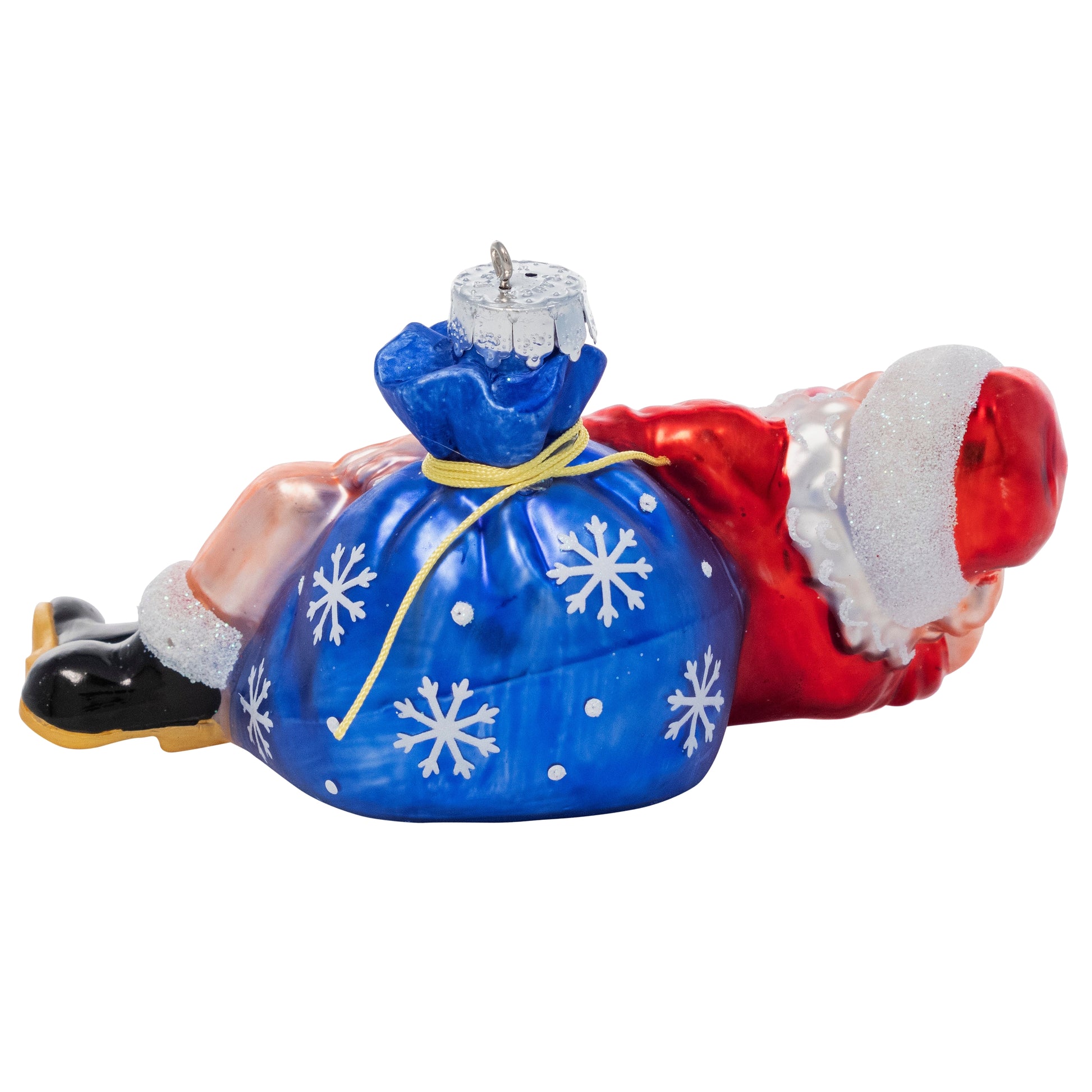 Sexy Santa - Hand Blown Glass Holiday Ornament sexy-santa-hand-blown-glass-holiday-christmas-ornament