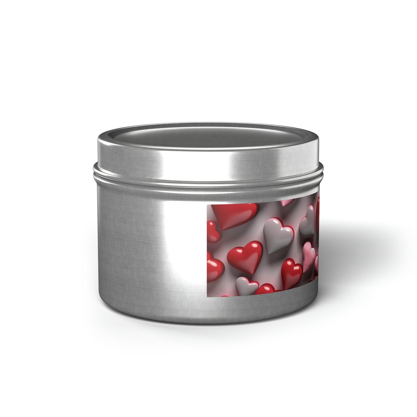 Gift Tin Scented Candle Red Gray Candy Hearts silver-gift-tin-scented-candle-red-gray-candy-hearts-4oz-right