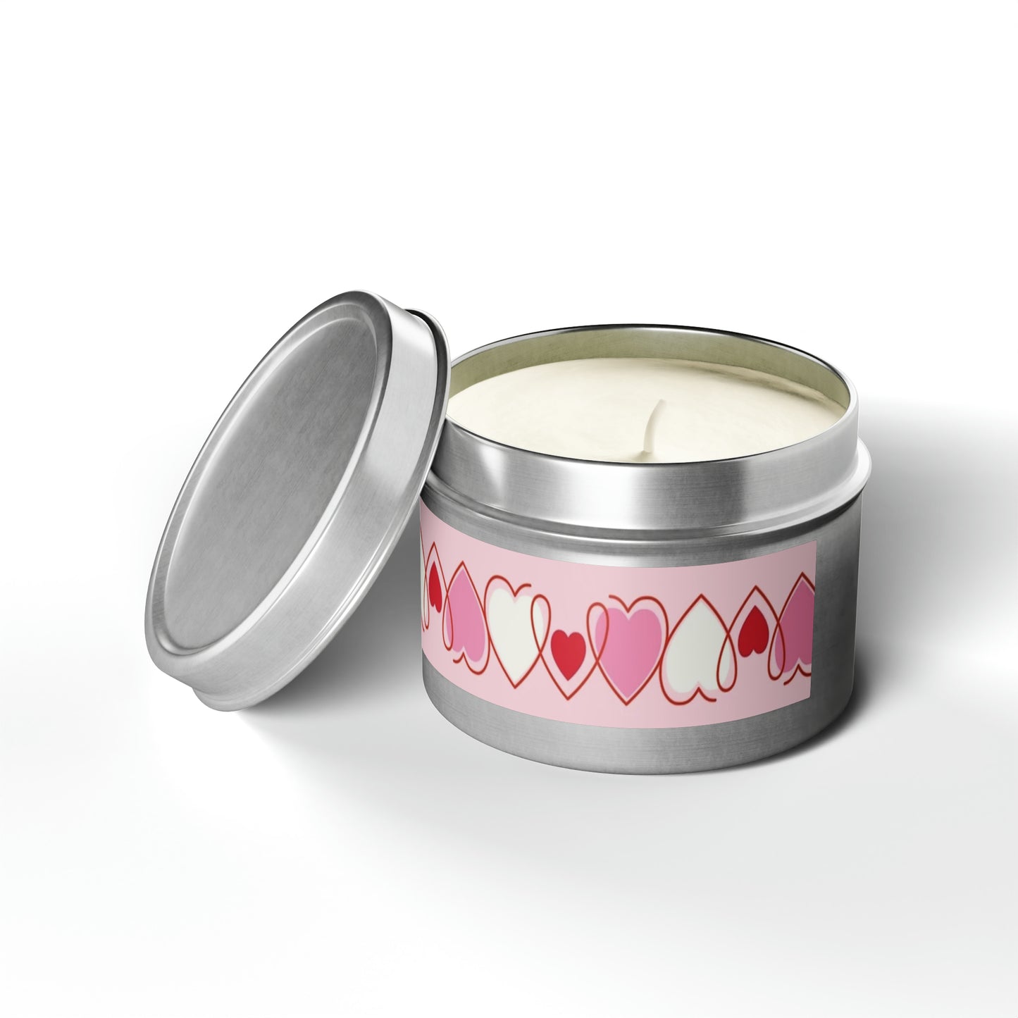 Gift Tin Scented Candles Pink Red Hearts silver-gift-tin-scented-candles-pink-red-hearts-4oz-lifestyle-2