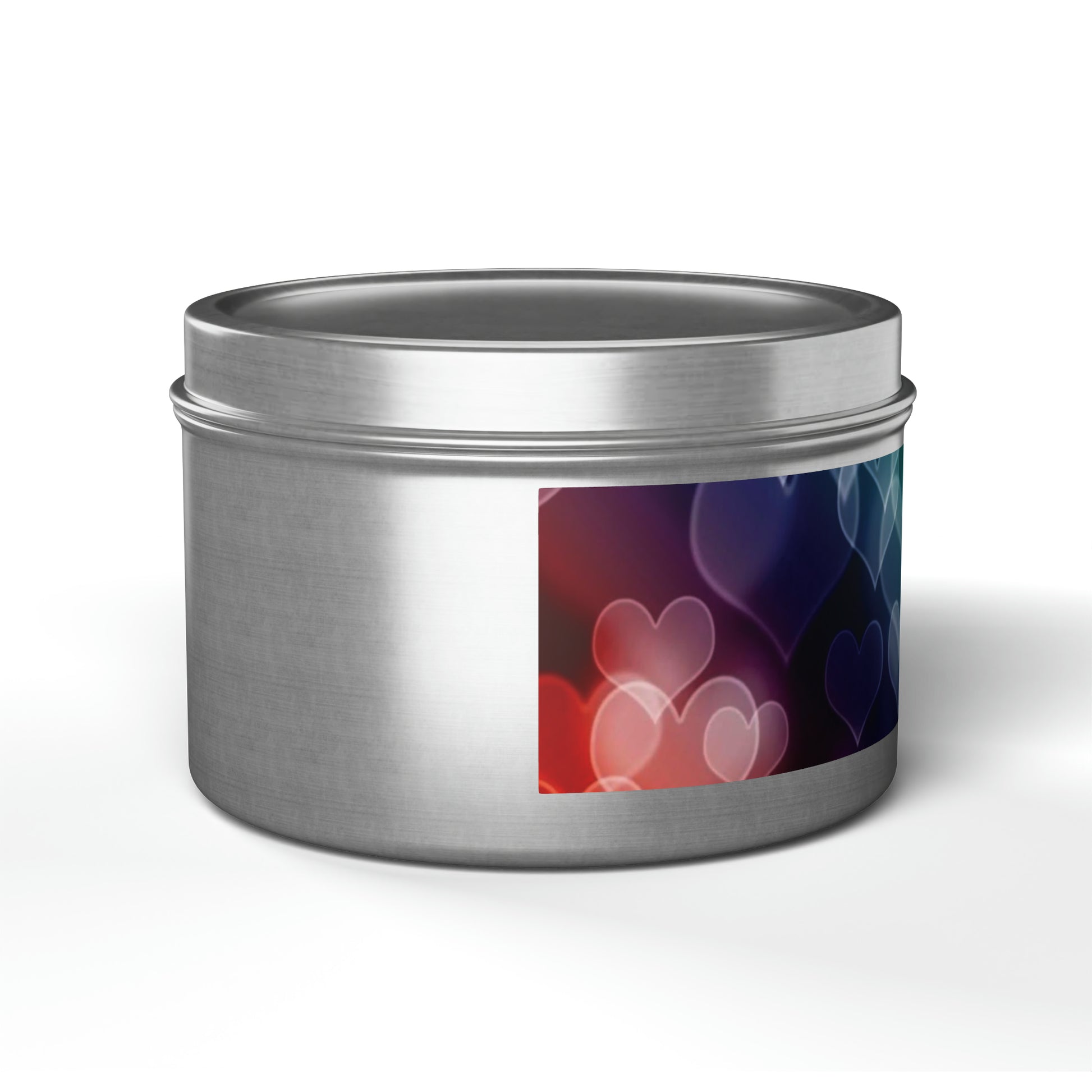 LGBTQ Pride Hearts Gift Scented Tin Candles silver-lgbtq-pride-hearts-gift-scented-tin-candles-8oz-right