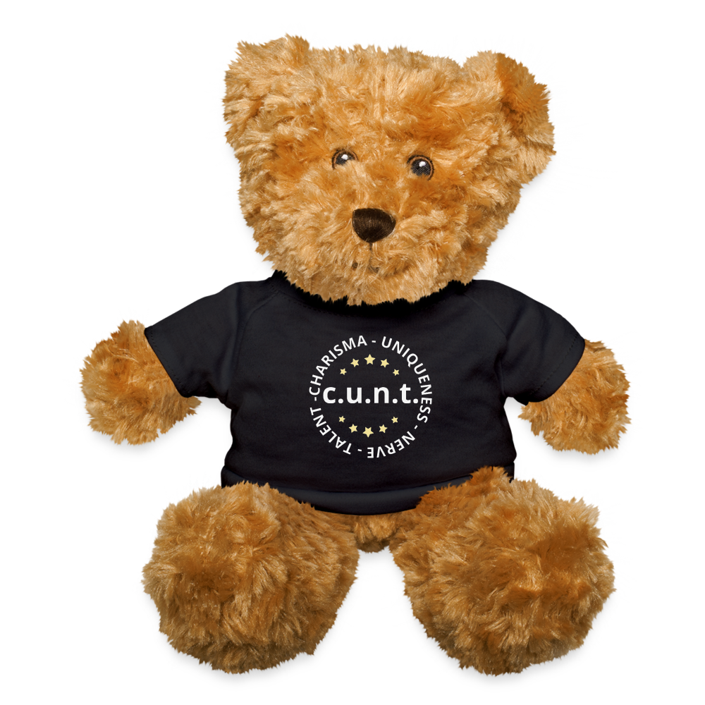 Charisma Uniqueness Nerve Talent Plush Teddy Bear Stuffed Animal Black spod-1062347028-2-1