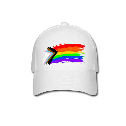 LGBTQ Pride Fitted Baseball Cap - Progress Paint white Pride spod-1062746120-1-1