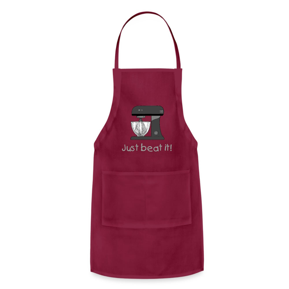 Just Beat It Apron Burgundy spod-1062886383-22-1