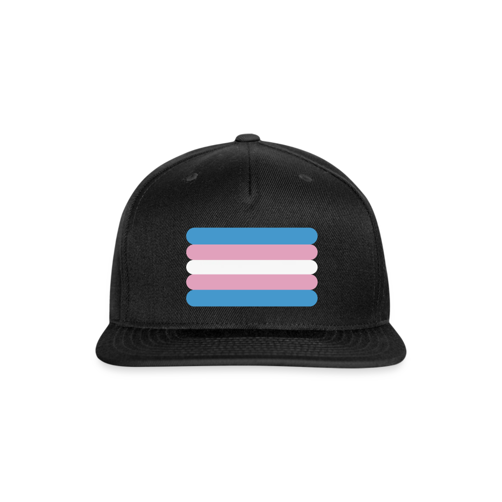 Trans Transgender Pride Flag Rounded Snapback Baseball Cap black Transgender spod-1066774983-2-1_baa6a021-877a-4c47-8462-5e0f7b1490c7