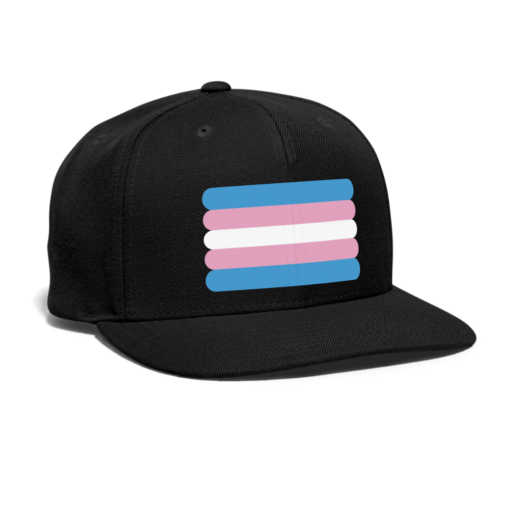 Trans Transgender Pride Flag Rounded Snapback Baseball Cap spod-1066774983-2-1_d0c0ba7b-bd63-41d0-aca6-e9f211a4edef