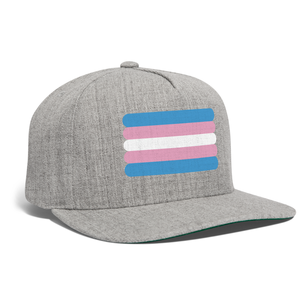 Trans Transgender Pride Flag Rounded Snapback Baseball Cap spod-1066774983-231-1_9d406733-c47a-42b3-82be-56259d661015