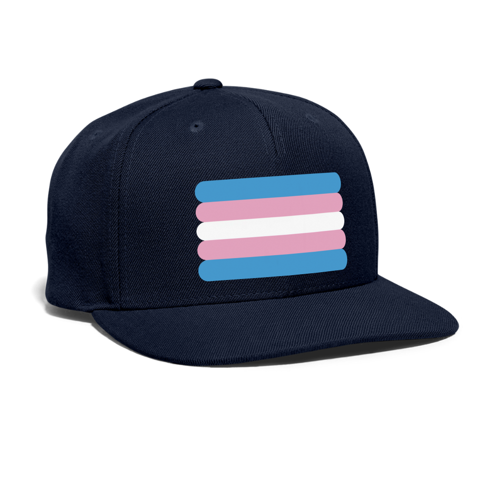 Trans Transgender Pride Flag Rounded Snapback Baseball Cap spod-1066774983-440-1_e7e5c5ac-3e98-4509-89c7-968db03fd12d