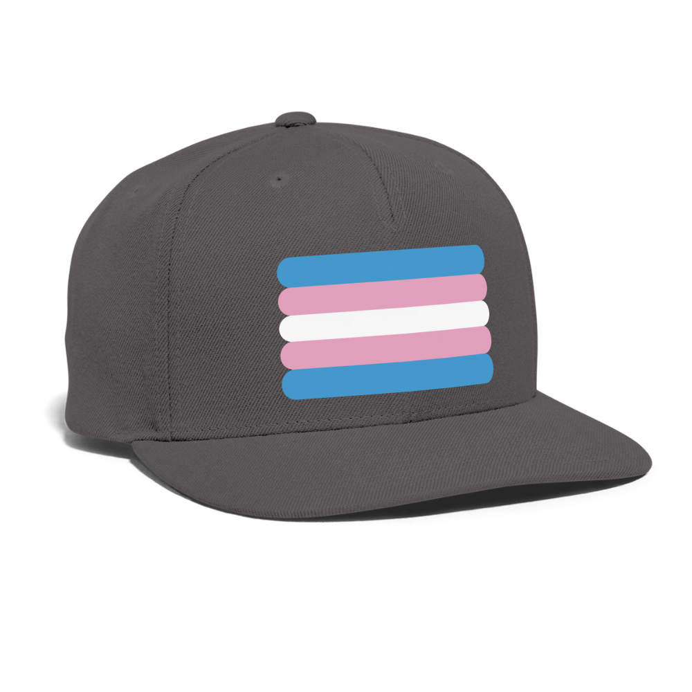 Trans Transgender Pride Flag Rounded Snapback Baseball Cap spod-1066774983-984-1_041aa636-ed8d-4d7d-acdd-dcac708c7f03