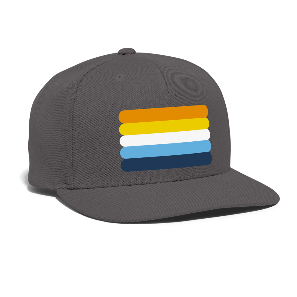 Aroace Pride Flag Rounded Snapback Baseball Cap spod-1066775126-984-1