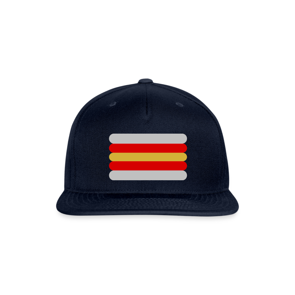 Proculsexual Pride Flag Rounded Snapback Baseball Cap navy Proculsexual spod-1066775143-440-1_7d914b91-9b86-4d96-8852-e981ed40fa6f