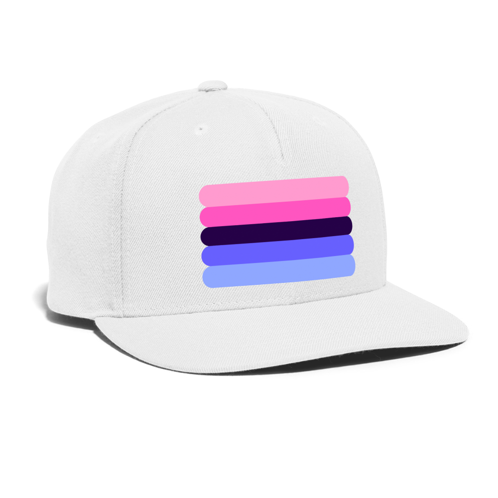 Omnisexual Pride Flag Rounded Snapback Baseball Cap spod-1066775233-1-1