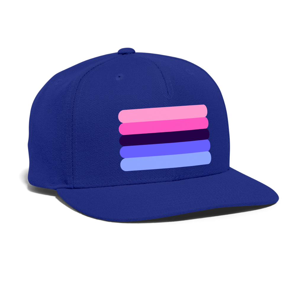 Omnisexual Pride Flag Rounded Snapback Baseball Cap spod-1066775233-317-1