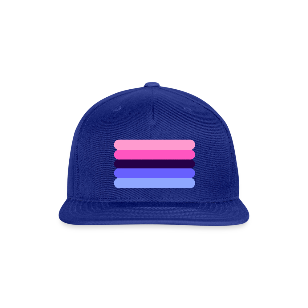 Omnisexual Pride Flag Rounded Snapback Baseball Cap royal blue Omnisexual spod-1066775233-317-1_3da537f7-56d5-47fc-b18b-f4e3471bd992