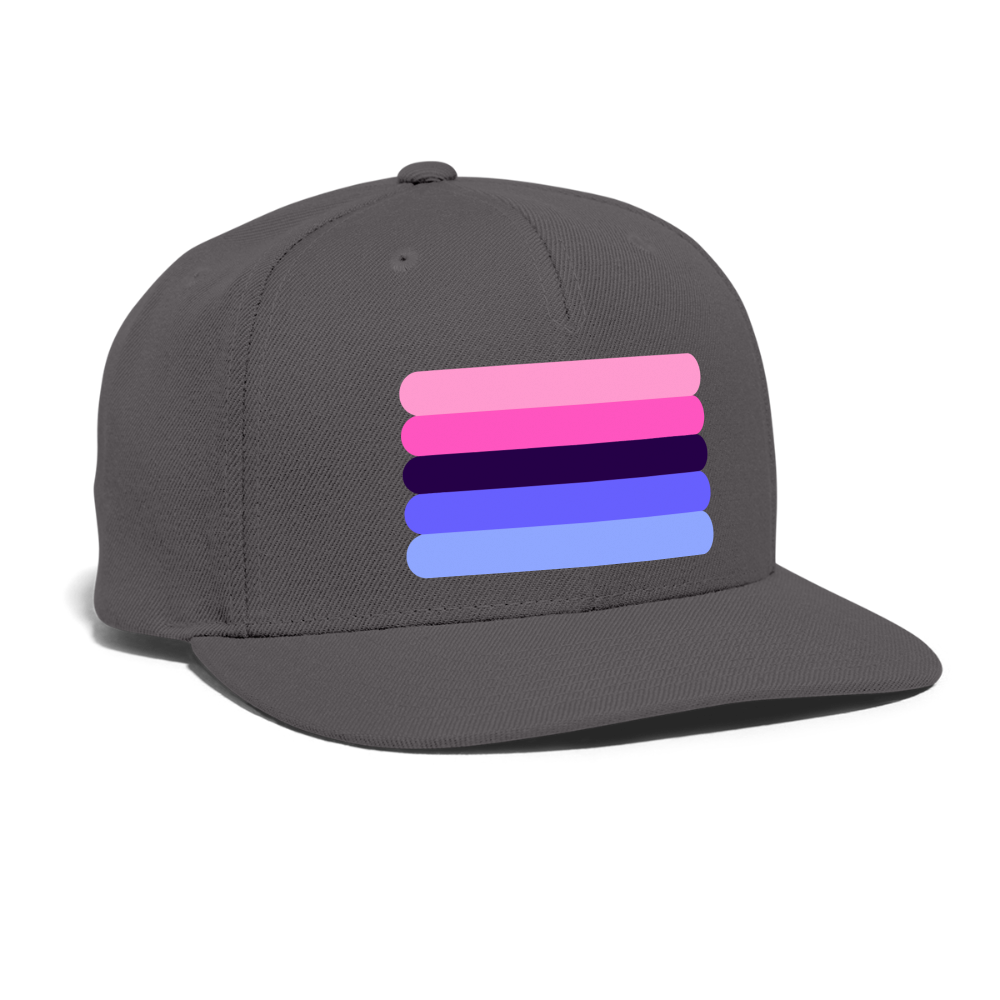 Omnisexual Pride Flag Rounded Snapback Baseball Cap spod-1066775233-984-1