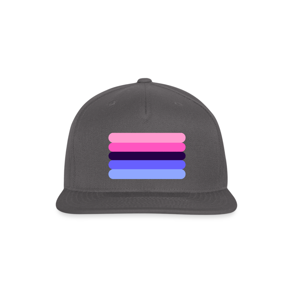 Omnisexual Pride Flag Rounded Snapback Baseball Cap dark grey Omnisexual spod-1066775233-984-1_8c1fc559-b43b-416d-b630-74283c047980