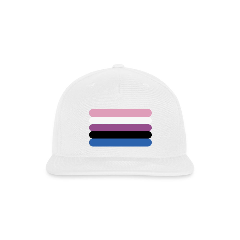 Genderfluid Pride Flag Rounded Snapback Baseball Cap white Genderfluid spod-1066775317-1-1_1486b4a7-c2ee-4bc8-a65f-15ba06c547f8