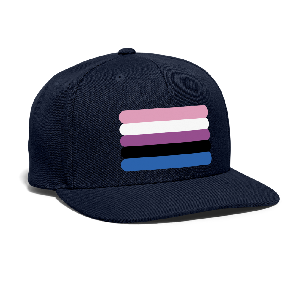 Genderfluid Pride Flag Rounded Snapback Baseball Cap spod-1066775317-440-1_f7f3c545-e644-4044-baf7-9f0656d772da