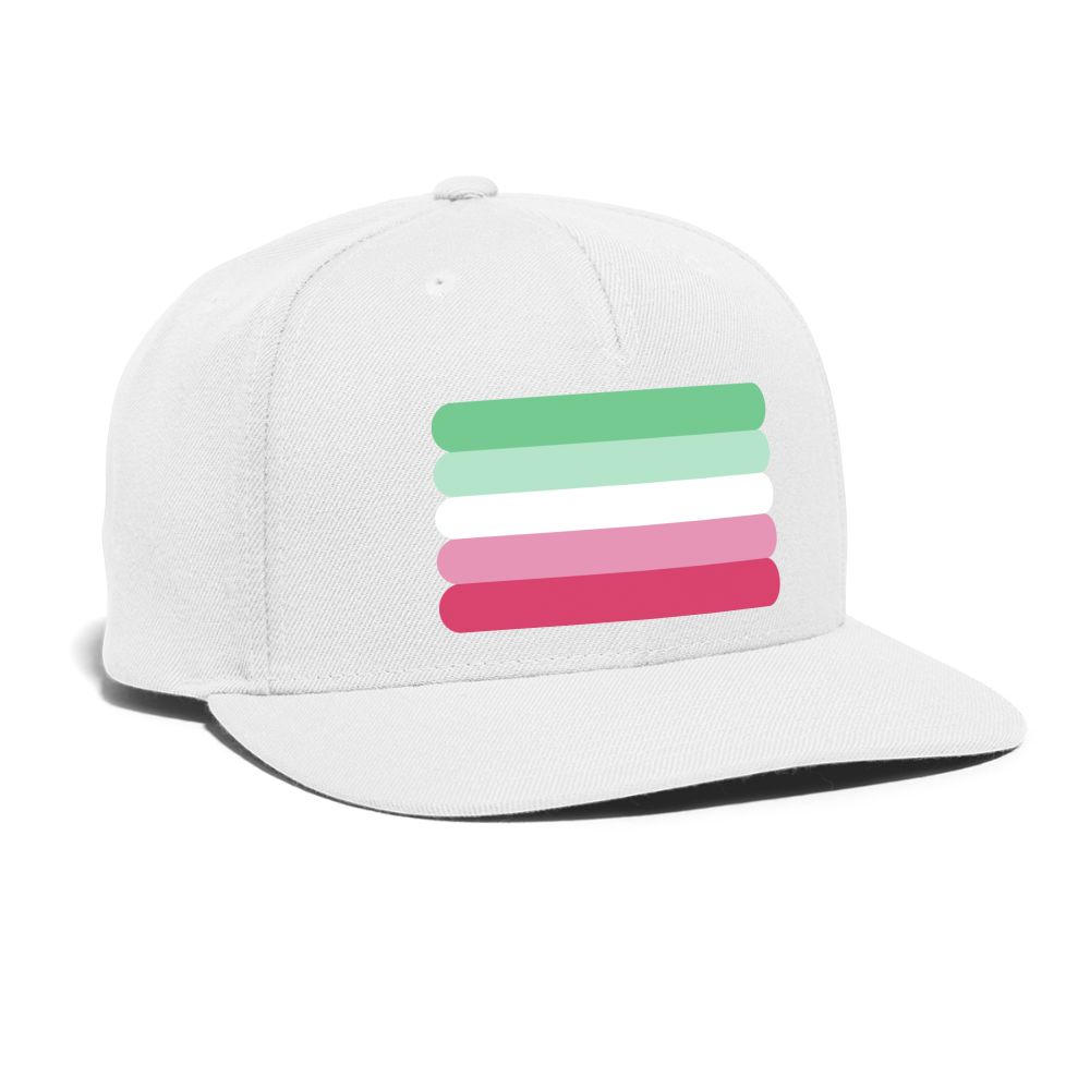 Abrosexual Pride Flag Rounded Snapback Baseball Cap spod-1066775456-1-1_4c607bb1-6dfb-49b9-84b5-08b8f57e7bf6