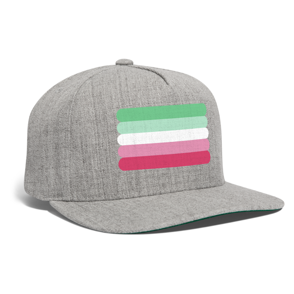 Abrosexual Pride Flag Rounded Snapback Baseball Cap spod-1066775456-231-1