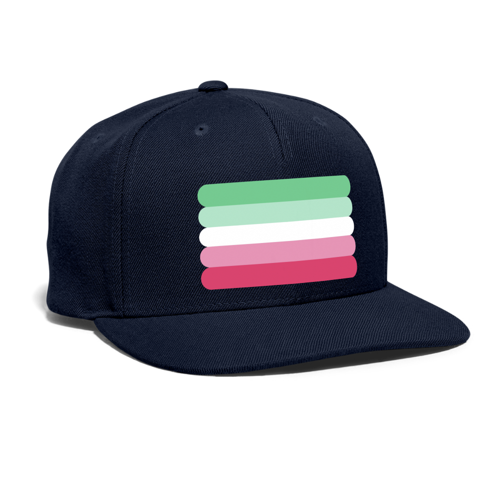 Abrosexual Pride Flag Rounded Snapback Baseball Cap spod-1066775456-440-1_fd496653-17b2-401b-9adc-5d1b51a3ea80