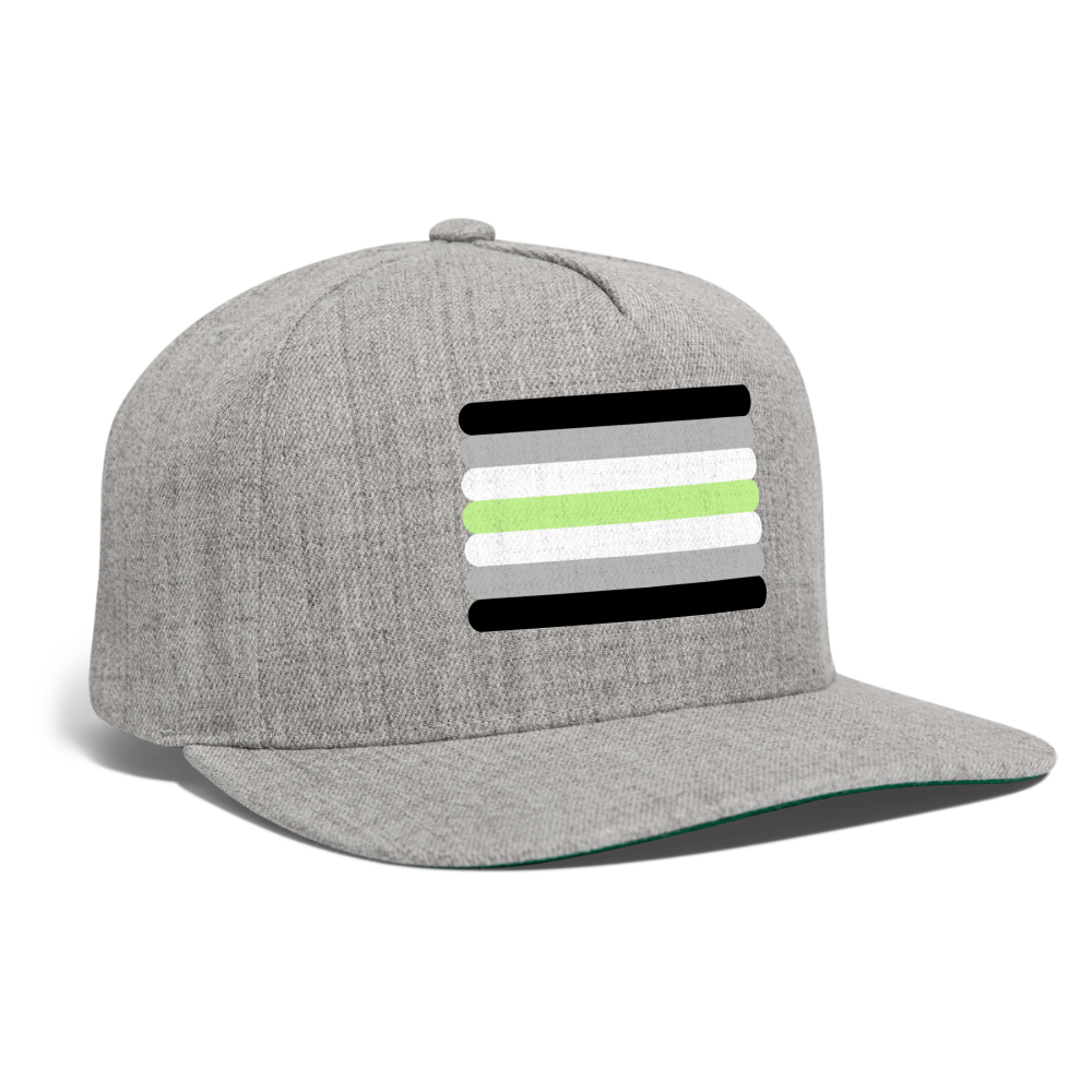 Agender Pride Flag Rounded Snapback Baseball Cap spod-1066775621-231-1_01f28ad3-c9b3-4c52-a4fb-8326f81abecc