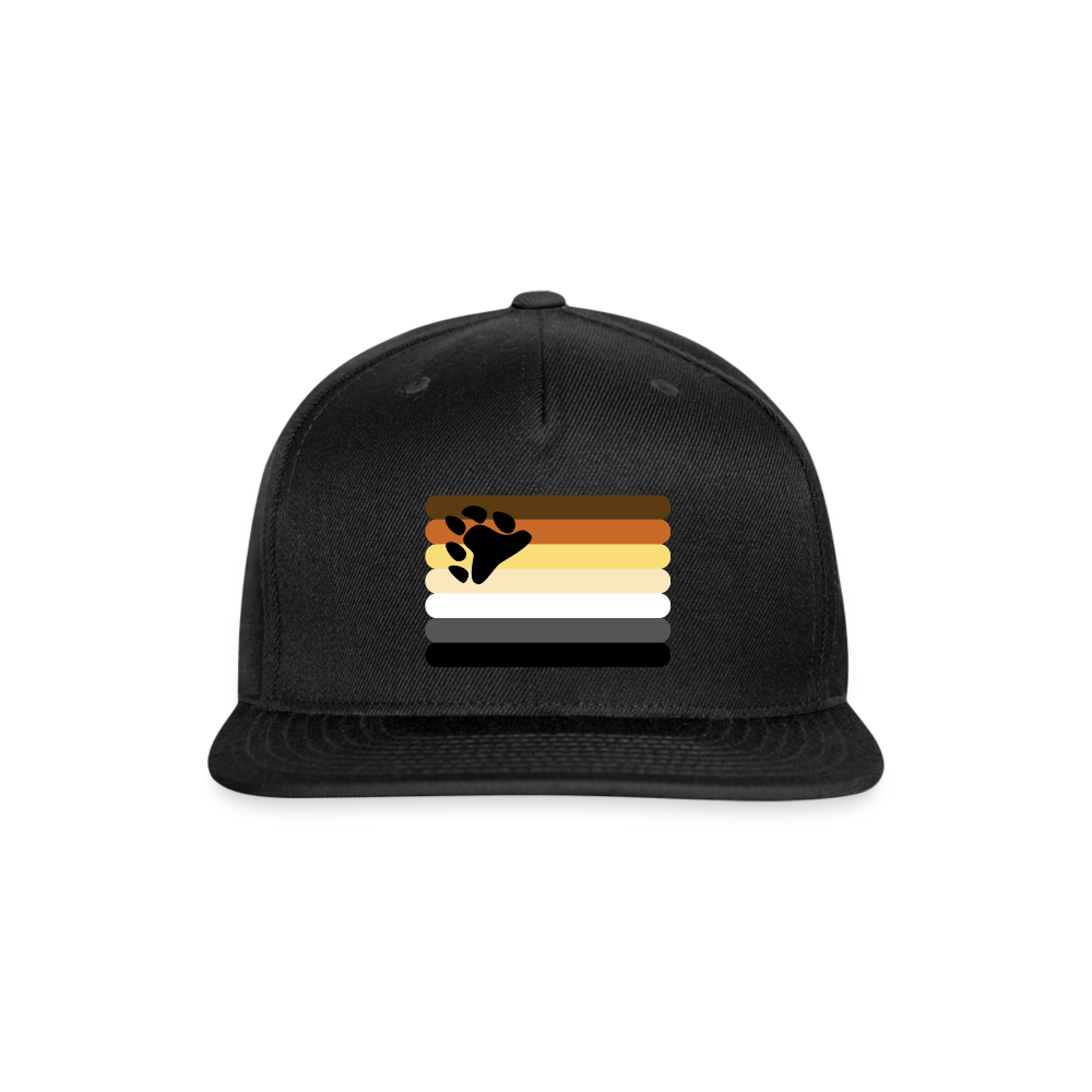 Gay Bear Flag Rounded Snapback Baseball Cap black Gay spod-1066776186-2-1