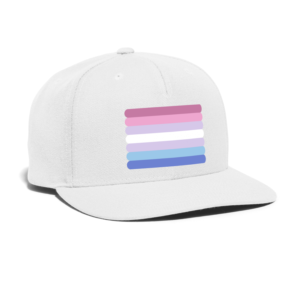 Bigender Flag Rounded Snapback Baseball Cap spod-1066776305-1-1_40e86d17-e780-4803-bf8b-484d782e01a8