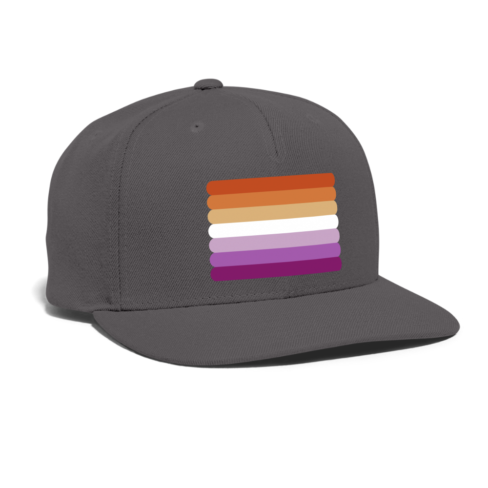 Lesbian Sunset Pride Flag Rounded Snapback Baseball Cap spod-1066776390-984-1_cf8f8ea9-6164-4fd9-95bf-3f8be236c5c8