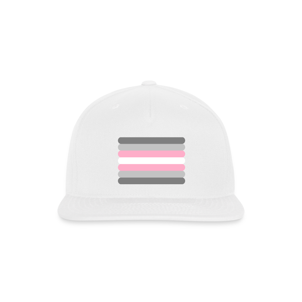 Demigirl Flag Rounded Snapback Baseball Cap white spod-1066776403-1-1_a05e45e5-b02e-4edf-92a0-560b44af1324