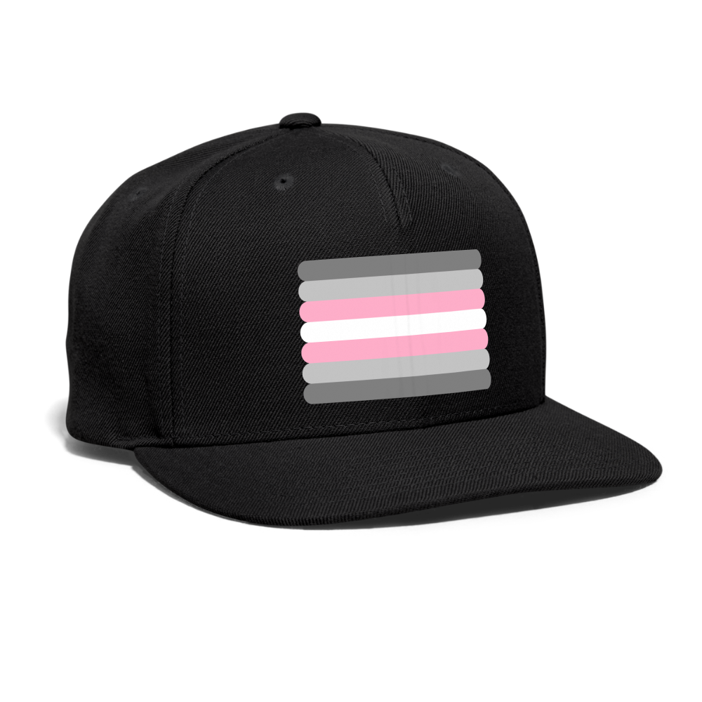 Demigirl Flag Rounded Snapback Baseball Cap spod-1066776403-2-1