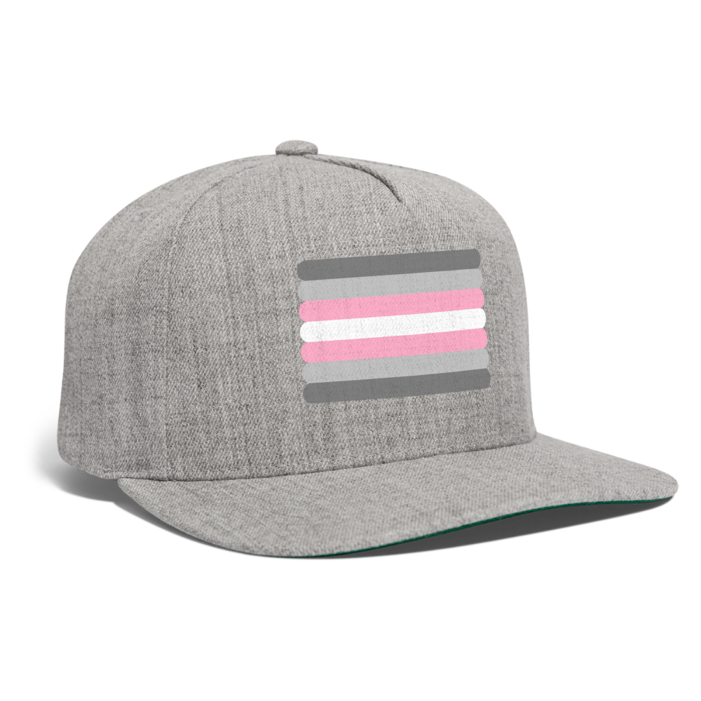 Demigirl Flag Rounded Snapback Baseball Cap heather gray spod-1066776403-231-1_2b4e403e-9ae6-4d7e-964c-f24e512d9da0