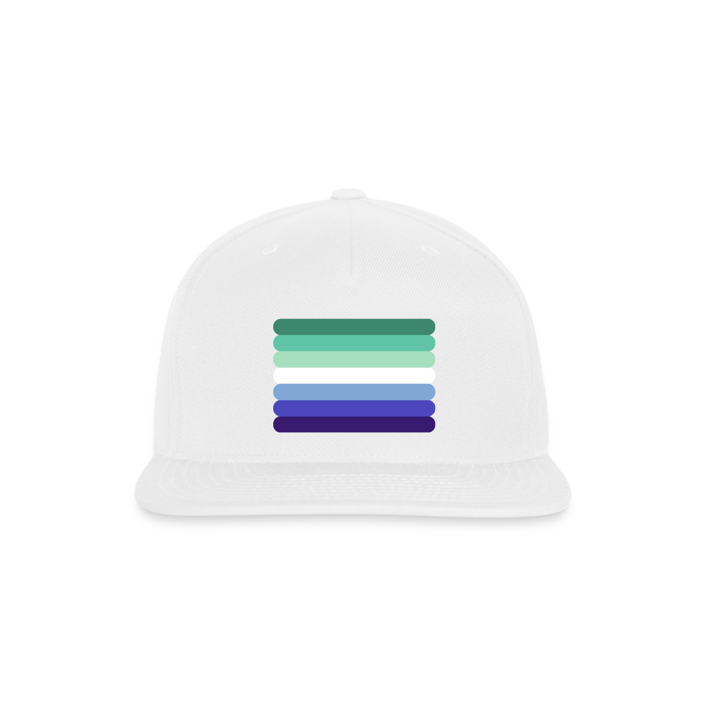 Gay MLM Vincian Flag Rounded Snapback Baseball Cap white Gay spod-1066776412-1-1