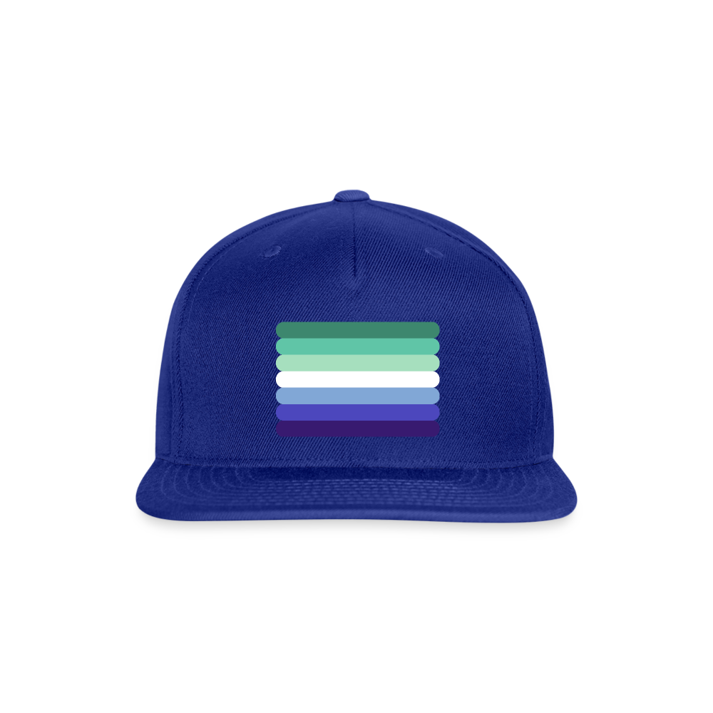 Gay MLM Vincian Flag Rounded Snapback Baseball Cap royal blue Gay spod-1066776412-317-1