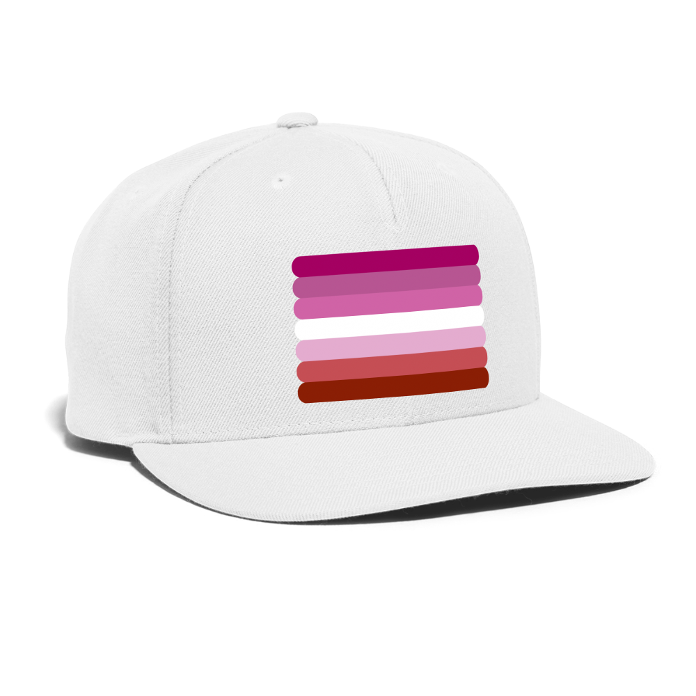 Lesbian Pink Pride Flag Rounded Snapback Baseball Cap spod-1066776488-1-1_b60897ff-0909-4b5e-a791-346644511887