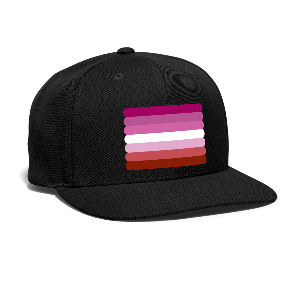 Lesbian Pink Pride Flag Rounded Snapback Baseball Cap spod-1066776488-2-1_8aae83b1-40e7-42c5-89a9-0df37f516a60