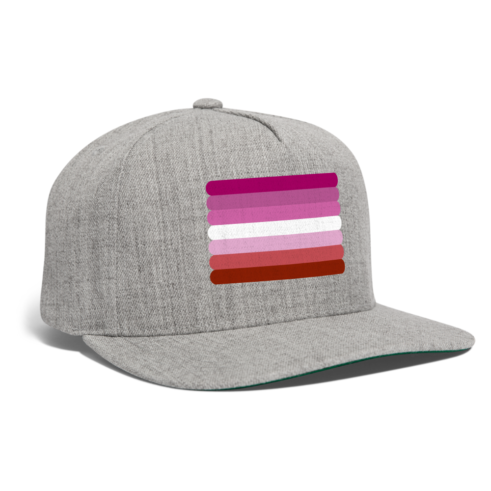 Lesbian Pink Pride Flag Rounded Snapback Baseball Cap spod-1066776488-231-1_a99840b1-4058-40b0-8387-df5dcfa6650c