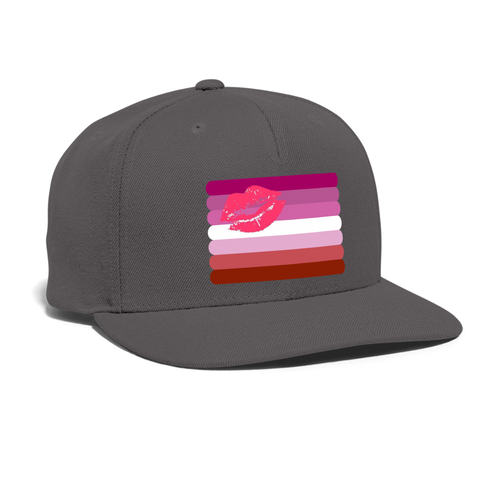 Lesbian Lipstick Pride Flag Rounded Snapback Baseball Cap spod-1066776551-984-1_a2630823-fb0a-44d5-beab-19915eb9d7a4