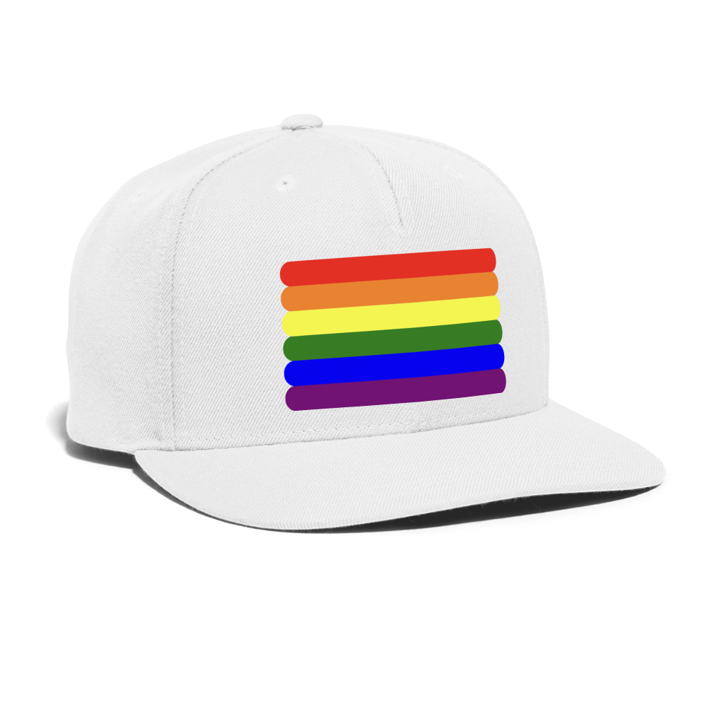 LGBTQ Pride Flag Rounded Snapback Baseball Cap spod-1066776557-1-1_dffceb94-bfc6-4dd5-98a9-587646691a66