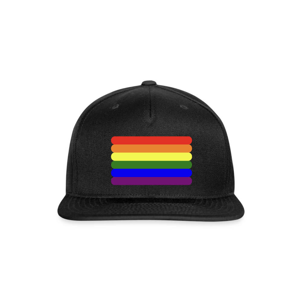 LGBTQ Pride Flag Rounded Snapback Baseball Cap black Pride spod-1066776557-2-1_231637bc-376f-4e2e-a14b-7d83ec388065