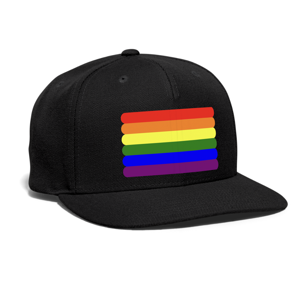 LGBTQ Pride Flag Rounded Snapback Baseball Cap spod-1066776557-2-1_372d69fc-b06f-42d9-b34a-8c250e4ddee9