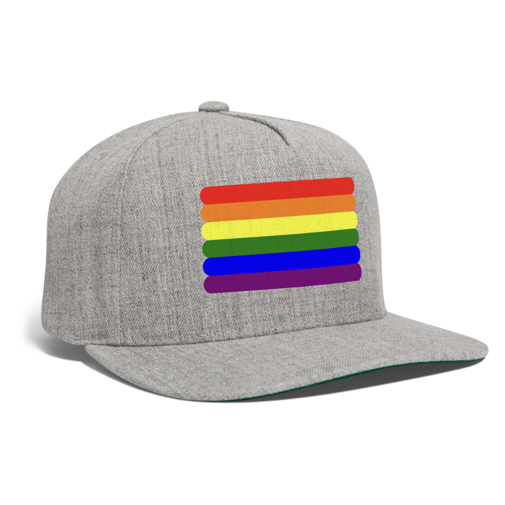 LGBTQ Pride Flag Rounded Snapback Baseball Cap spod-1066776557-231-1