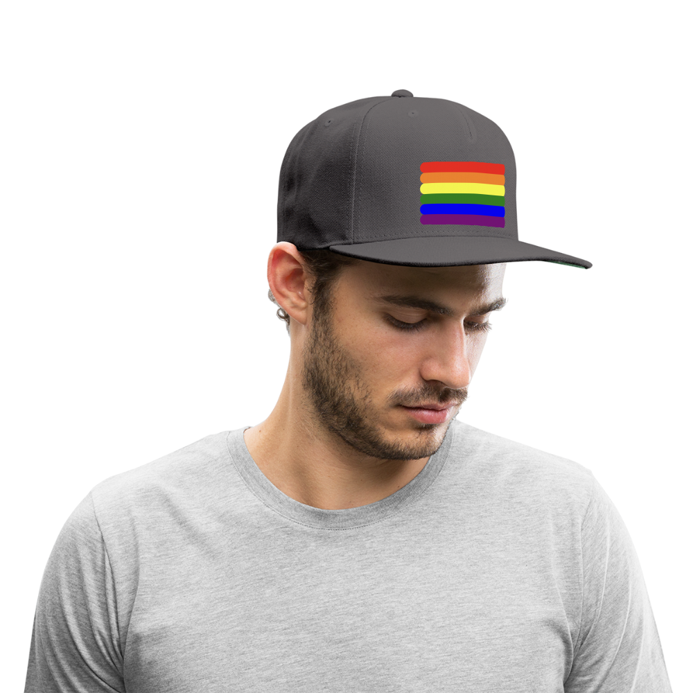 LGBTQ Pride Flag Rounded Snapback Baseball Cap spod-1066776557-984-1_a39d2095-091c-4157-be0d-d453fd97b0e0